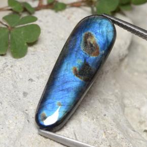 Espectrolita Multicolor natural de 4.87 ct, Forma elegante, Opaco