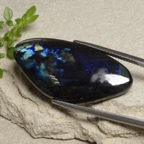 Espectrolita multicolor natural de 23,37 ct, forma elegante, opaco