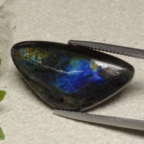 Espectrolita multicolor natural de 10,00 ct, forma elegante, opaco