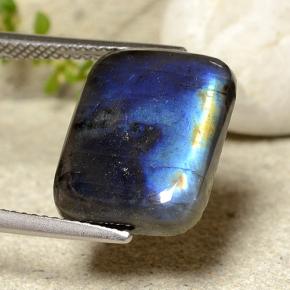 Espectrolita Multicolor natural de 6.99 ct, Corte Cojín, Opaco