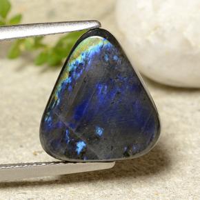 Espectrolita multicolor natural de 4,19 ct, trillón, opaco