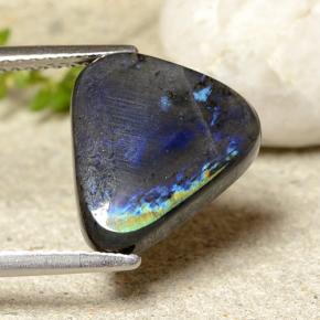 Espectrolita multicolor natural de 4,19 ct, trillón, opaco