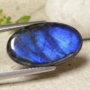 Espectrolita multicolor natural de 5,19 ct, corte óvalo, opaco