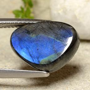 Espectrolita Multicolor natural de 6.88 ct, Forma elegante, Opaco