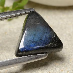 Espectrolita multicolor natural de 1,57 ct, trillón, opaco