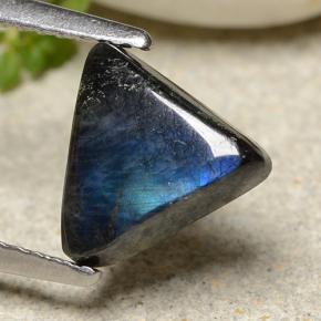 Espectrolita multicolor natural de 1,57 ct, trillón, opaco