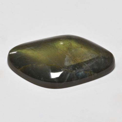 Espectrolita multicolor natural de 16,28 ct, forma elegante, opaco
