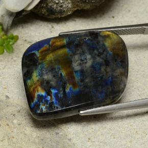 Espectrolita Multicolor natural de 14.46 ct, Forma elegante, Opaco