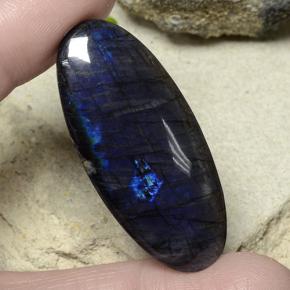 Espectrolita multicolor natural de 27,66 ct, corte óvalo, opaco