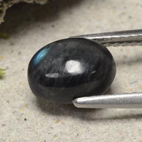 Espectrolita Multicolor natural de 1.49 ct, Corte Óvalo, Opaco