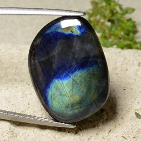 Espectrolita multicolor natural de 18,14 ct, forma elegante, opaco