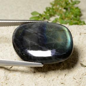 Espectrolita multicolor natural de 18,14 ct, forma elegante, opaco