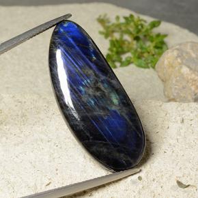 Espectrolita multicolor natural de 16,83 ct, forma elegante, opaco