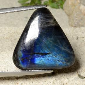 Espectrolita multicolor natural de 10,62 ct, trillón, opaco