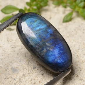 Espectrolita multicolor natural de 2,54 ct, corte óvalo, opaco