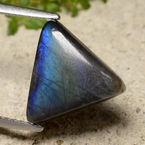 Espectrolita multicolor natural de 4,03 ct, trillón, opaco