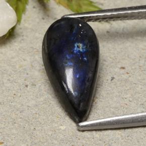 Espectrolita Multicolor natural de 2.30 ct, En forma de pera, Opaco