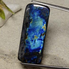 Espectrolita multicolor natural de 13,37 ct, corte cojín, opaco