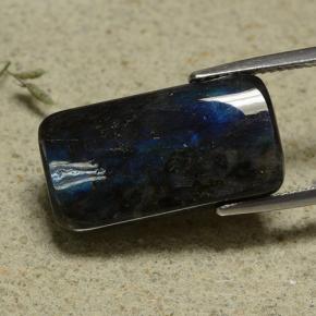 Espectrolita multicolor natural de 13,18 ct, corte cojín, opaco