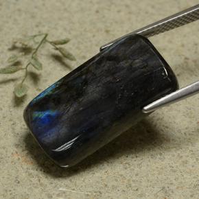 Espectrolita multicolor natural de 13,18 ct, corte cojín, opaco