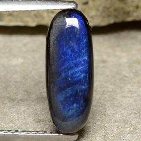 Espectrolita multicolor natural de 2,03 ct, corte óvalo, opaco