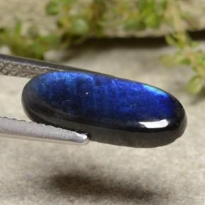 Espectrolita multicolor natural de 2,03 ct, corte óvalo, opaco