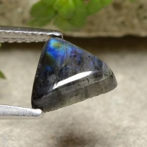 Espectrolita Multicolor natural de 1.29 ct, Trillón, Opaco