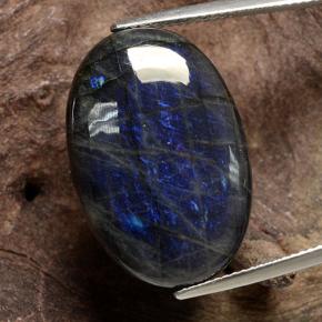 Espectrolita Multicolor natural de 16.82 ct, Corte Óvalo, Opaco