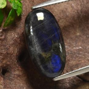 Espectrolita Multicolor natural de 5.07 ct, Corte Óvalo, Opaco