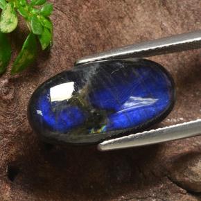 Espectrolita Multicolor natural de 5.07 ct, Corte Óvalo, Opaco