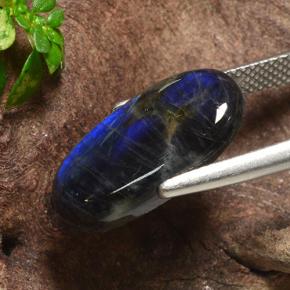 Espectrolita Multicolor natural de 5.07 ct, Corte Óvalo, Opaco