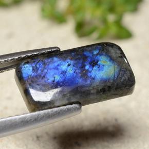 Espectrolita multicolor natural de 3,36 ct, corte cojín, opaco