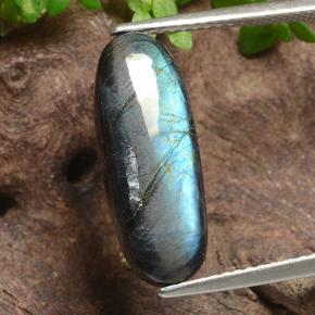 Espectrolita Multicolor natural de 4.18 ct, Corte Óvalo, Opaco