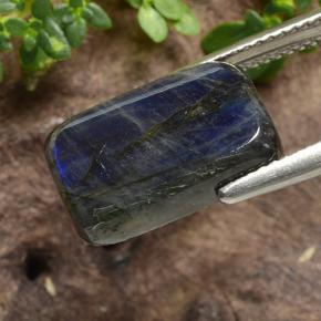 Espectrolita multicolor natural de 6,10 ct, corte cojín, opaco