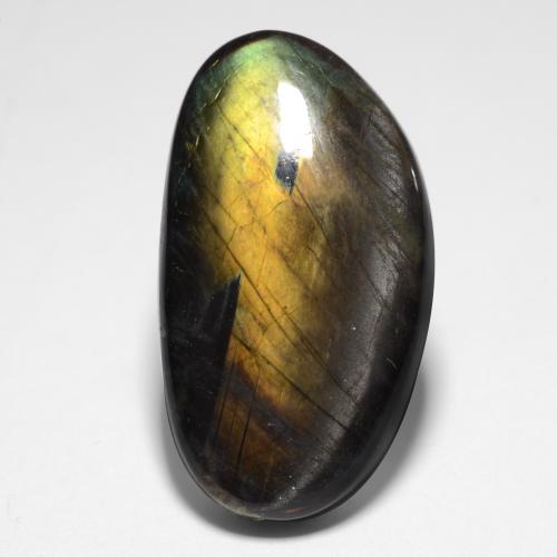 Espectrolita multicolor natural de 9,95 ct, forma elegante, opaco