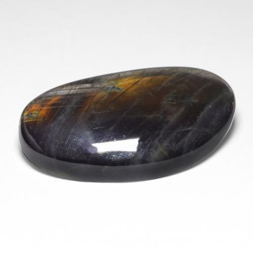 Espectrolita multicolor natural de 9,95 ct, forma elegante, opaco