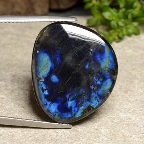 Espectrolita multicolor natural de 12,68 ct, forma elegante, opaco