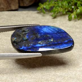 Espectrolita multicolor natural de 11,70 ct, forma elegante, opaco
