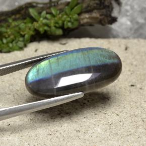 Espectrolita Multicolor natural de 13.14 ct, Corte Óvalo, Translúcido