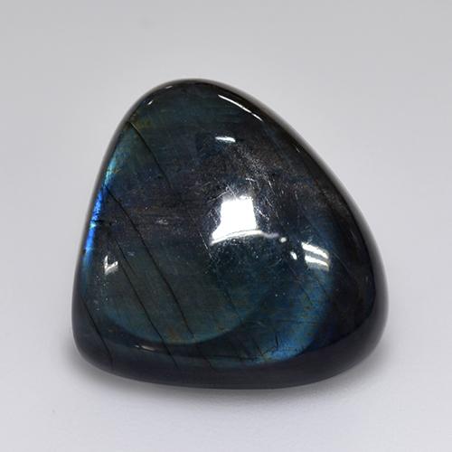 Espectrolita Multicolor natural de 9.77 ct, En forma de pera, Opaco