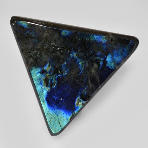 Espectrolita multicolor natural de 11,70 ct, trillón, opaco