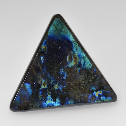 Espectrolita multicolor natural de 11,70 ct, trillón, opaco