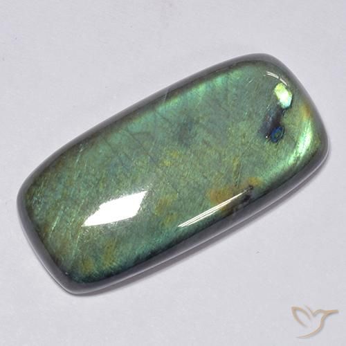37.60ct Natural Multicolor Espectrolita, Forma Cojín, Opaco