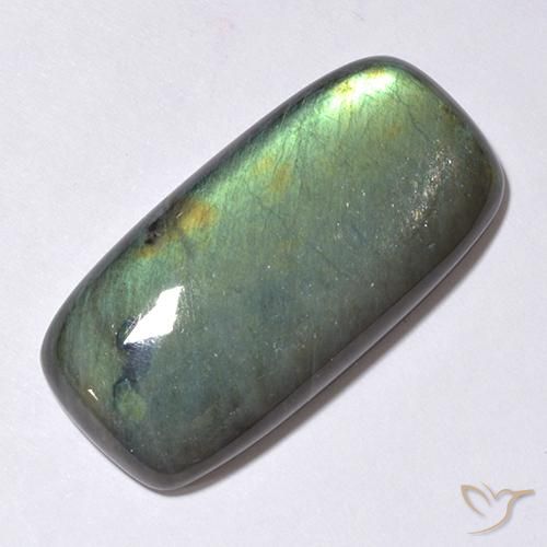 Espectrolita Multicolor natural de 37.60 ct, Forma Cojín, Opaco