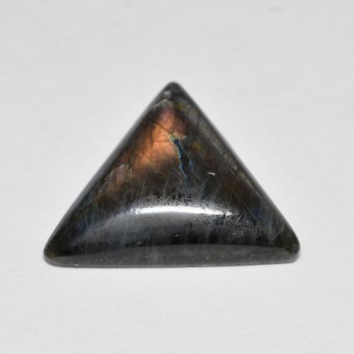 Espectrolita Multicolor natural de 4.11 ct, Trillón, Opaco