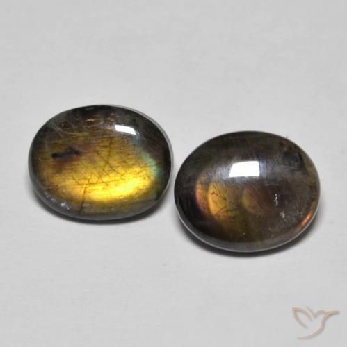 4.35ctw Natural Multicolor Espectrolita, Ovalada, Opaco