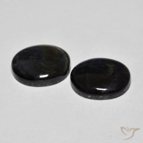 Gemas de Espectrolita Multicolor natural de 4.19 ct, Ovalada, Opaco
