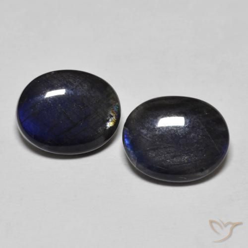 4.46ctw Natural Multicolor Espectrolita, Ovalada, Opaco