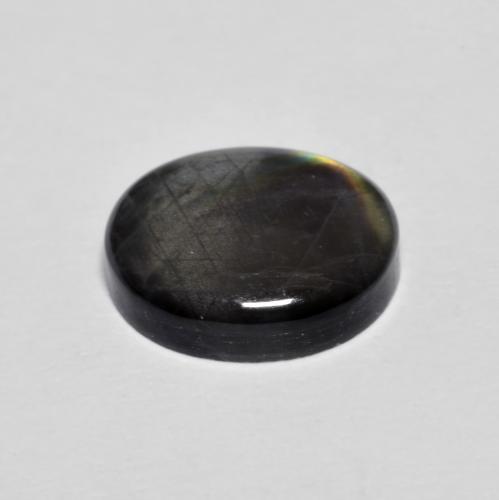 Espectrolita multicolor natural de 2,36 ct, corte óvalo, opaco