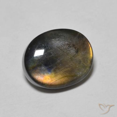 2.26ct Natural Multicolor Espectrolita, Ovalada, Opaco